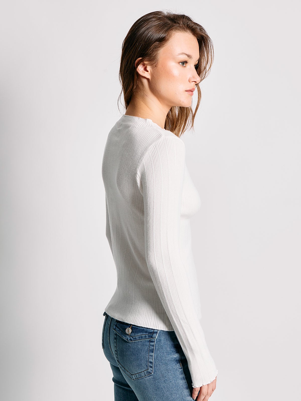 POLERA MUJER INDEX MANGA LARGA TEJIDO - 2