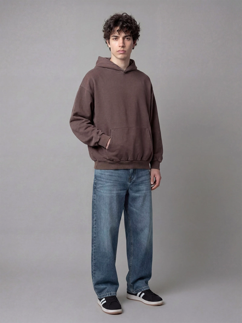 POLERÓN HOMBRE INDEX ALGODÓN GORRO LAVADO OVERSIZE - 3