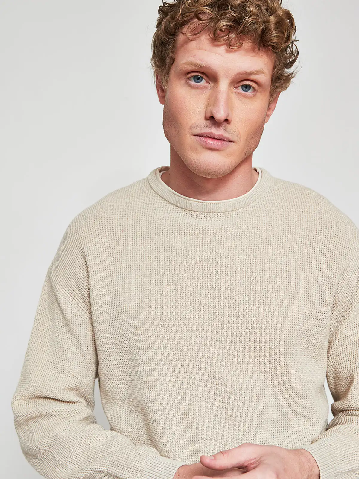 SWEATER HOMBRE INDEX ALGODÓN CUELLO REDONDO - 3