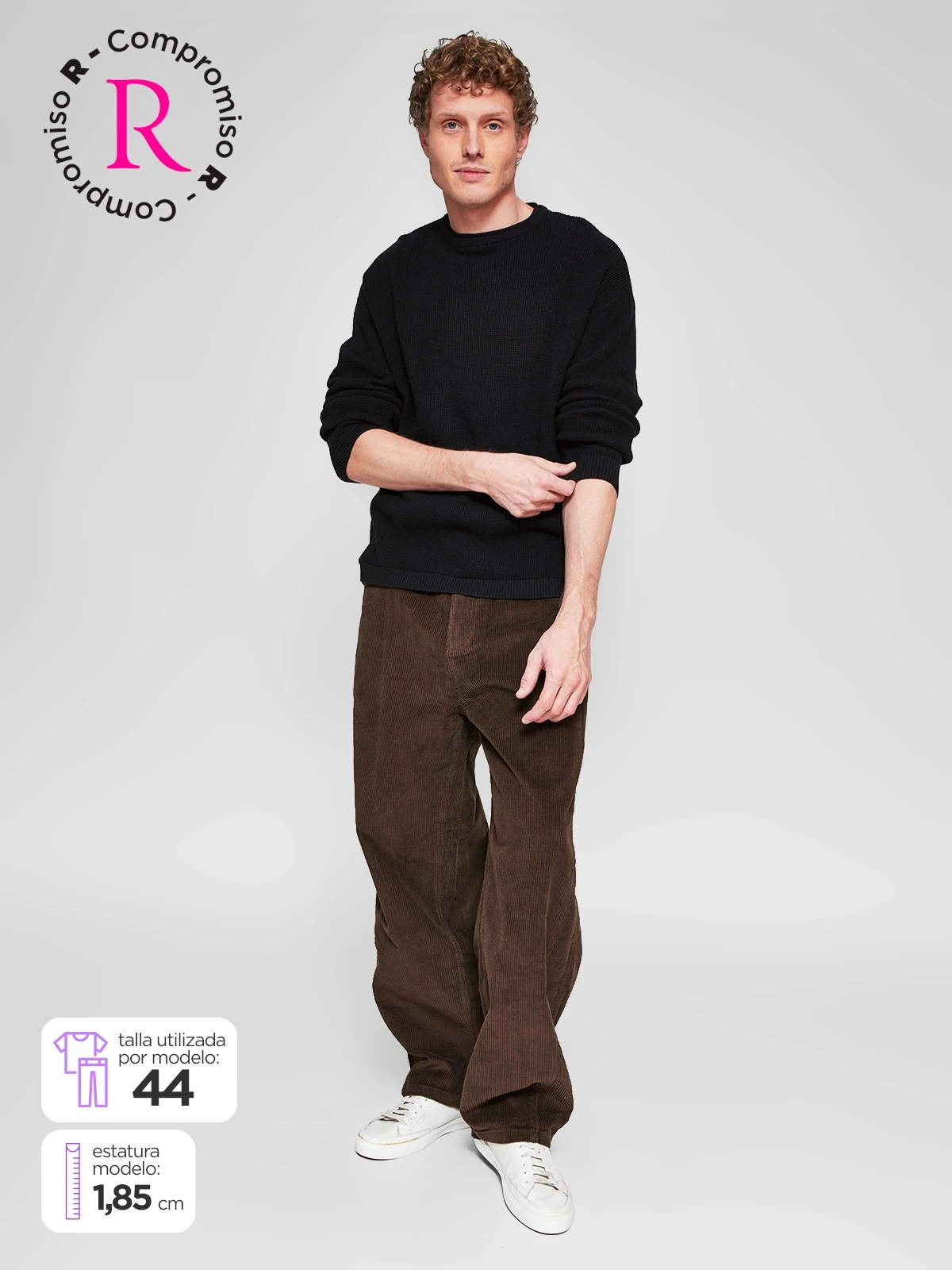 PANTALÓN HOMBRE INDEX ALGODÓN BARREL COTELÉ