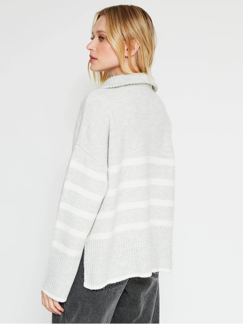 SWEATER MUJER INDEX MANGA LARGA BÁSICO - 2