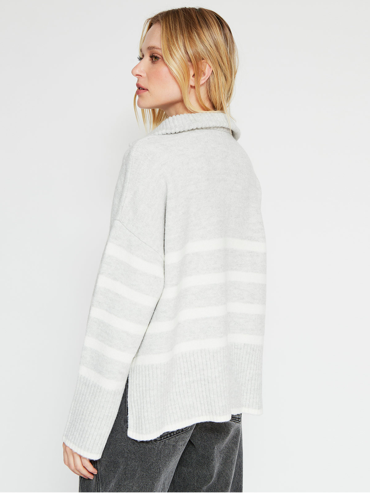 SWEATER MUJER INDEX MANGA LARGA BÁSICO - 2