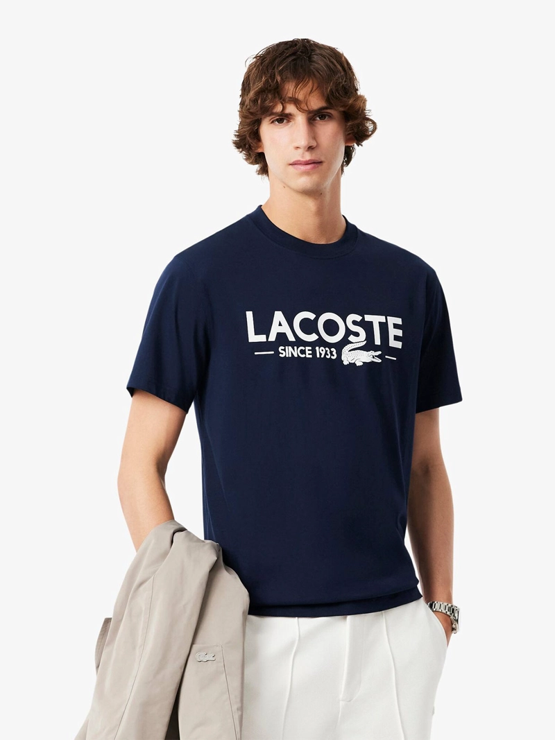 POLERA HOMBRE LACOSTE ALGODÓN MANGA CORTA - 1