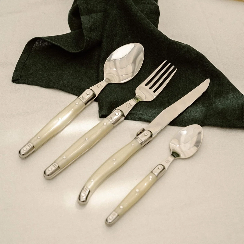 SET CUBIERTOS SIMPLIT VERSALLE 24 PIEZAS BLANCO - 2