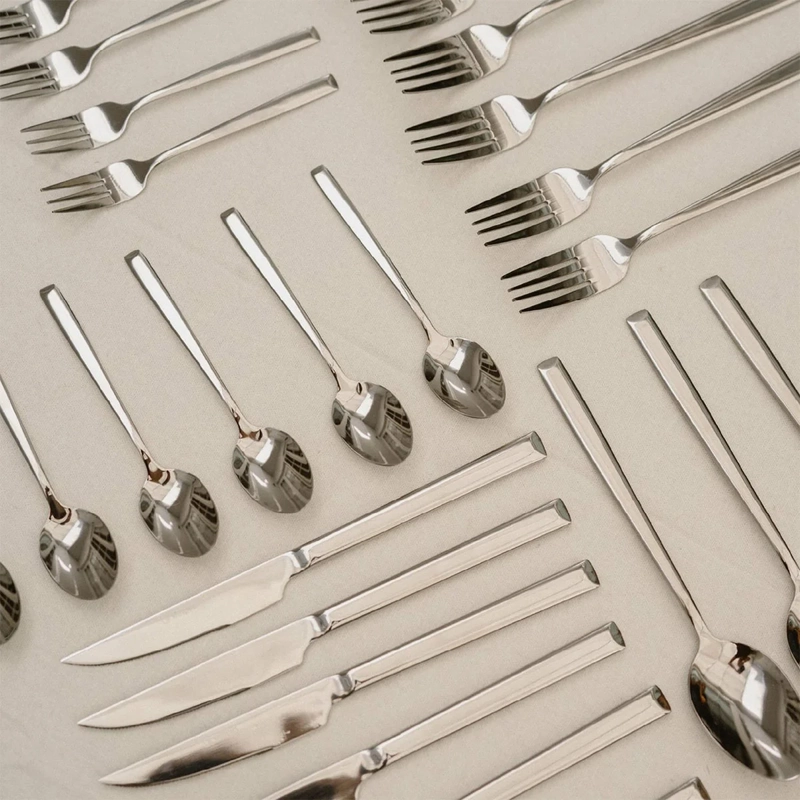 SET CUBIERTOS SIMPLIT SICILIA 30 PIEZAS GRIS - 2