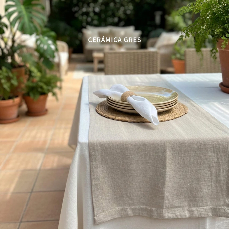 SET 4 PLATOS FONDO SIMPLIT SIENA CERÁMICA 27 CM BEIGE - 5