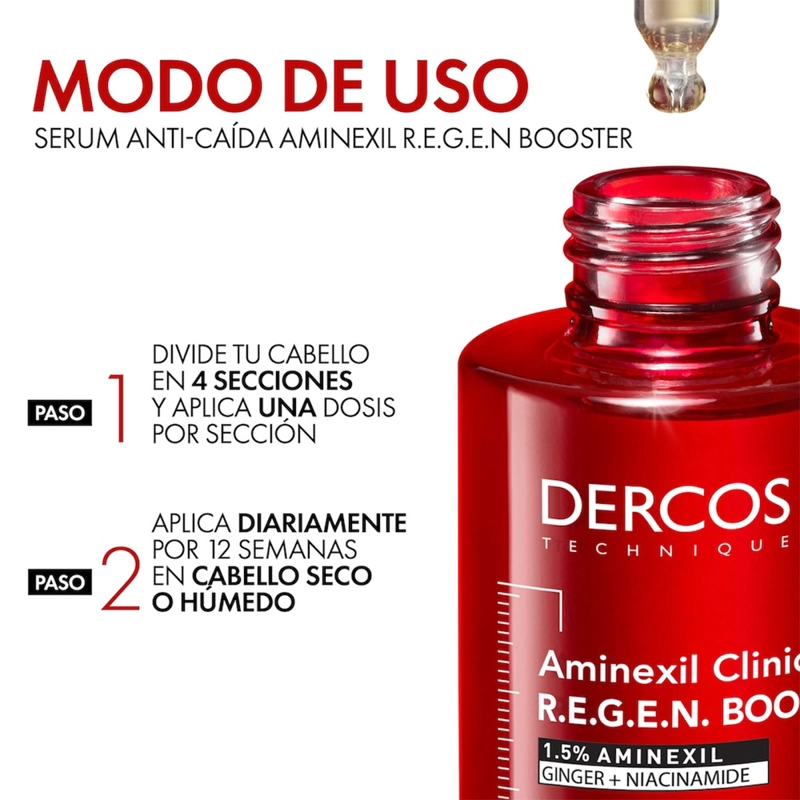 SERÚM CAPILAR VICHY DERCOS REGEN BOOSTER 90 ML - 4