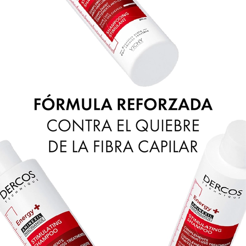 SHAMPOO REFILL VICHY DERCOS ENERGY+ 400 ML - 6