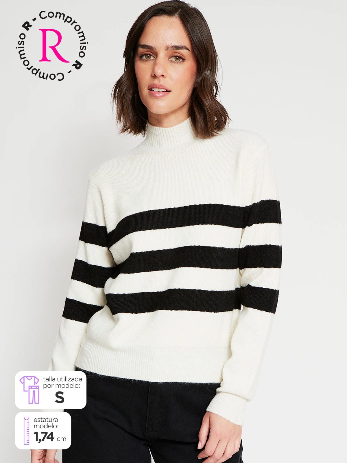 SWEATER MUJER MARQUIS CUELLO ALTO - 1