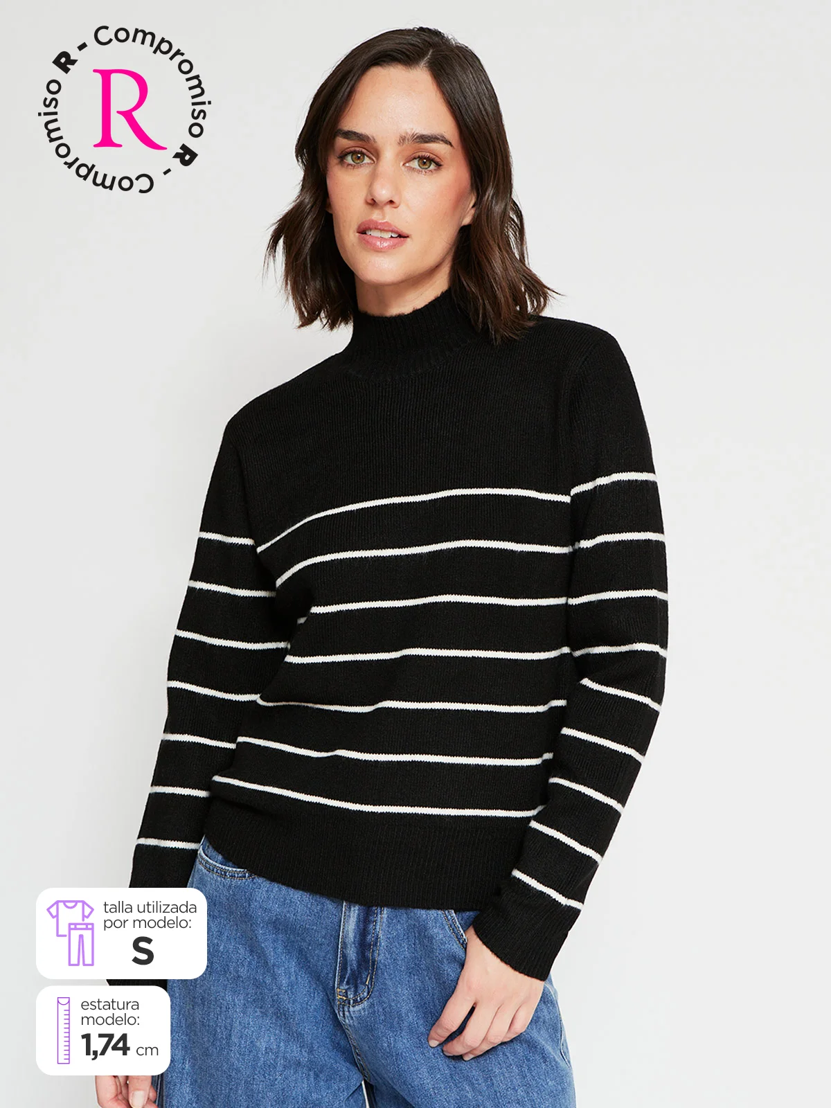 SWEATER MUJER MARQUIS CUELLO ALTO - 1