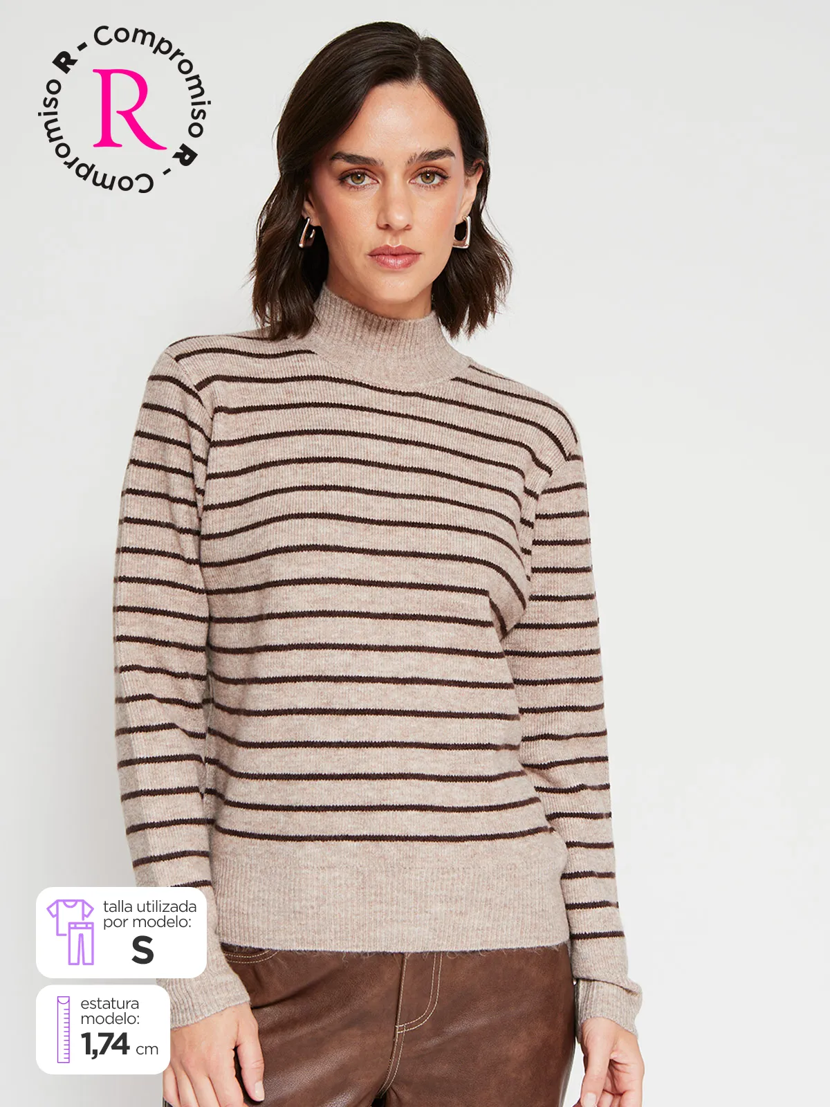 SWEATER MUJER MARQUIS CUELLO ALTO - 1