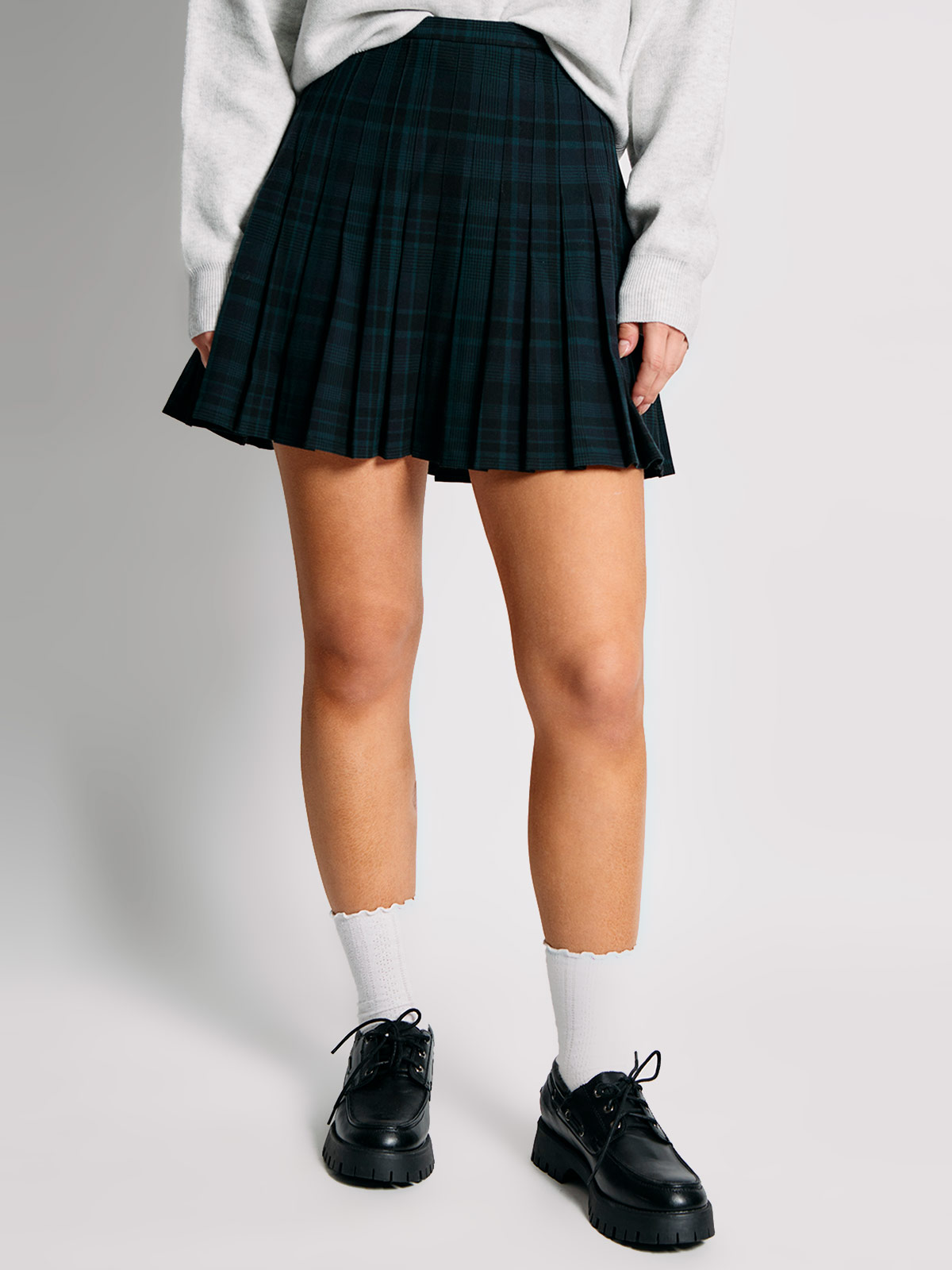 FALDA MUJER INDEX CORTA TABLEADA - 2