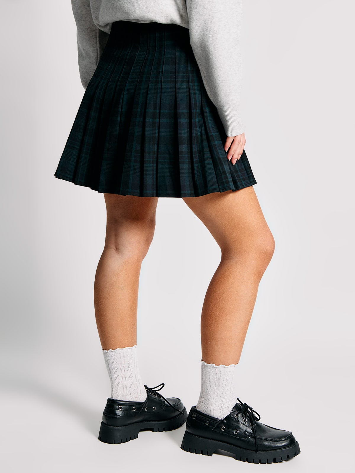 FALDA MUJER INDEX CORTA TABLEADA - 3