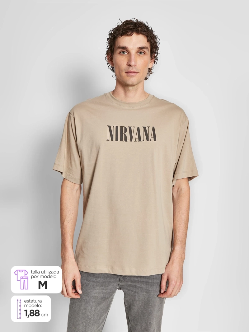 POLERA HOMBRE BARBADOS ALGODÓN MANGA CORTA NIRVANA - 1