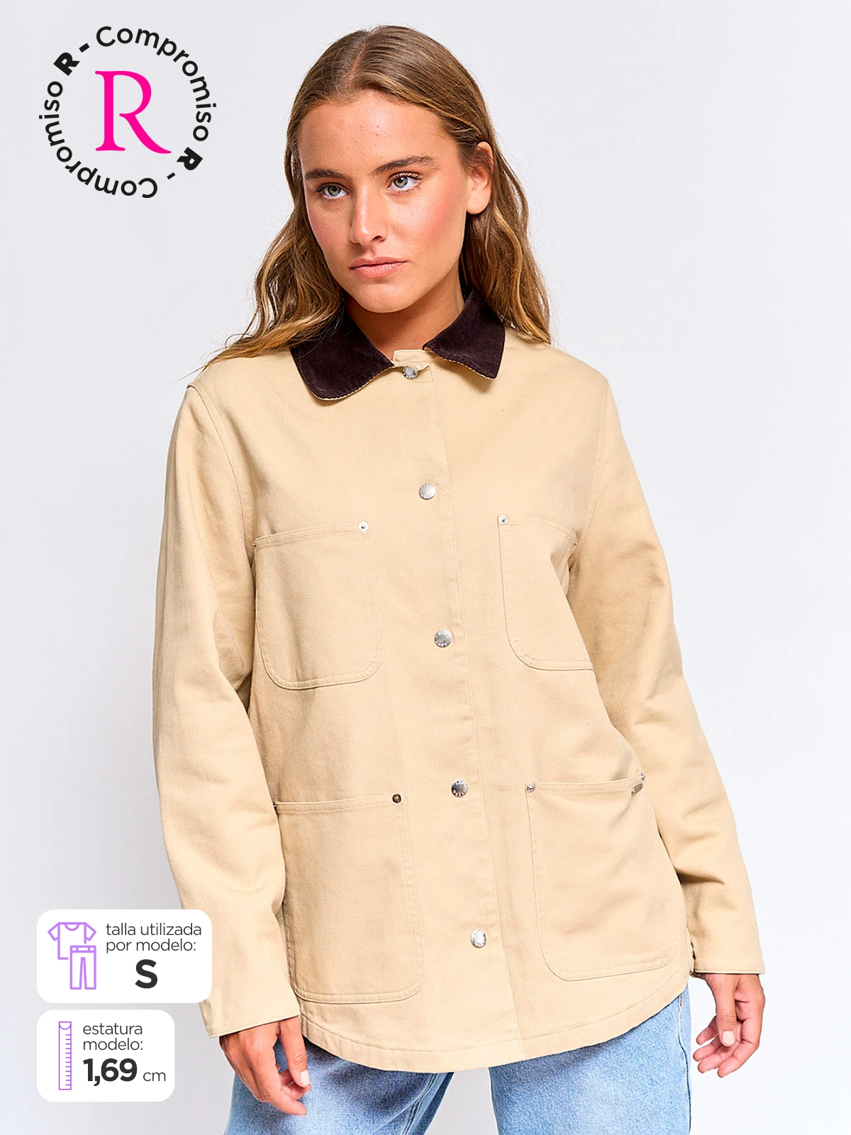 AEROPOSTALE CHAQUETA MUJER AEROPOSTALE ALGODÓN CUELLO COTELÉ