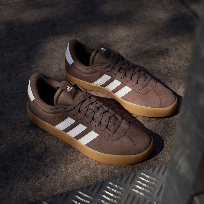 ZAPATILLAS HOMBRE ADIDAS URBANO CAFÉ VL COURT 3.0 CUERO - 9