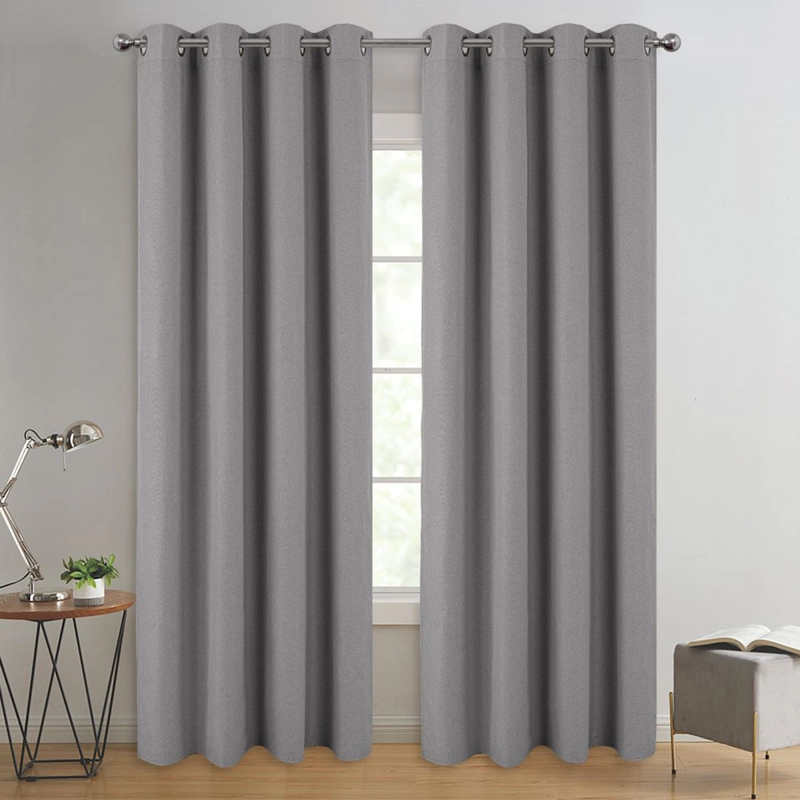 SET 2 CORTINAS BLACK OUT ILLUSIONS STONE - 1