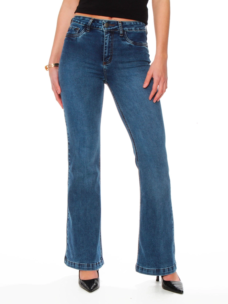 JEANS MUJER WADOS ALGODÓN RECTO TIRO ALTO - 2