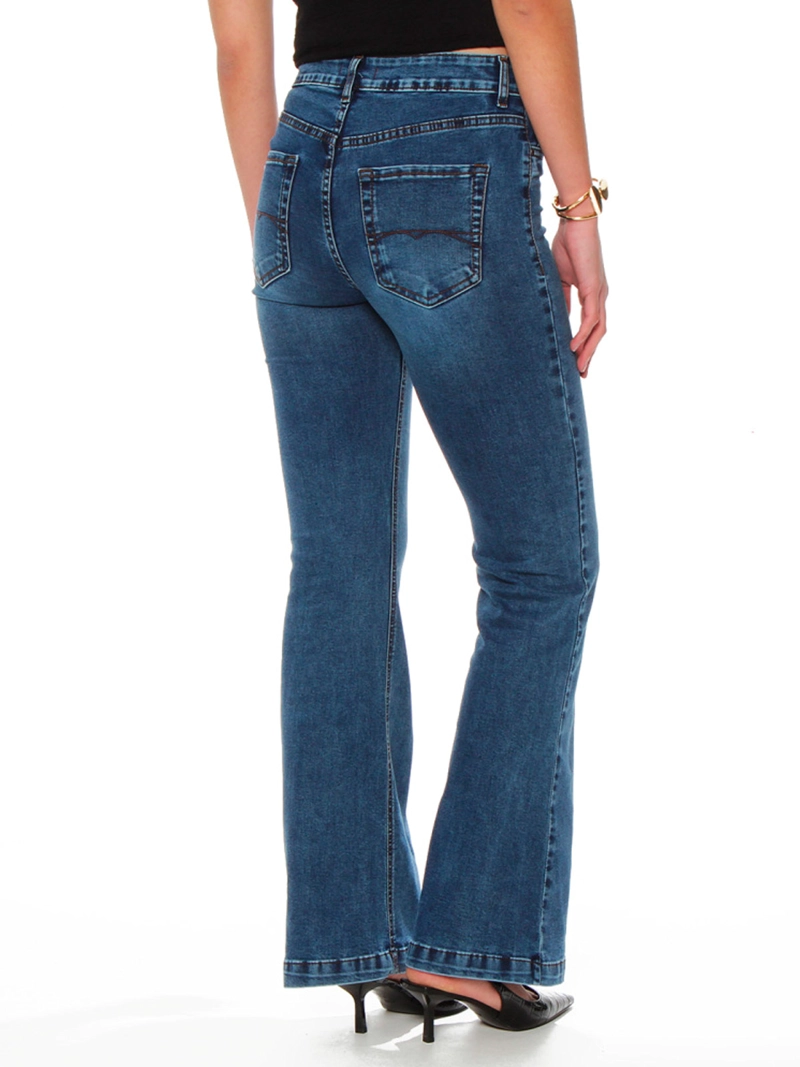 JEANS MUJER WADOS ALGODÓN RECTO TIRO ALTO - 4