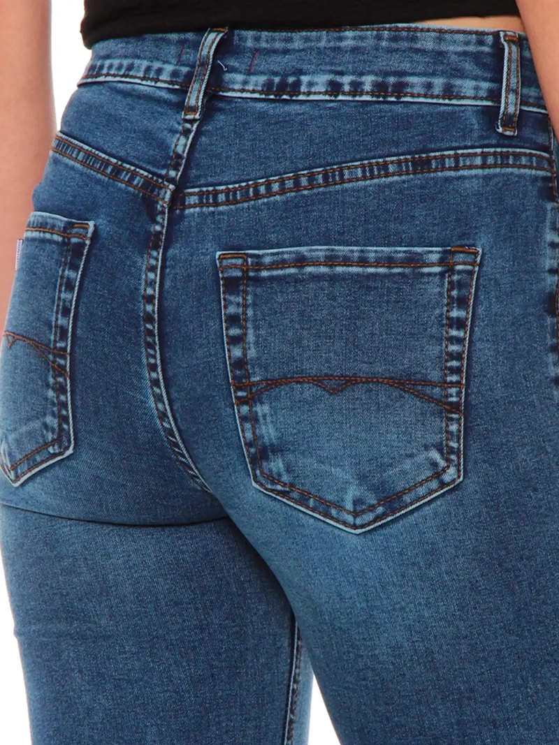 JEANS MUJER WADOS ALGODÓN RECTO TIRO ALTO - 6