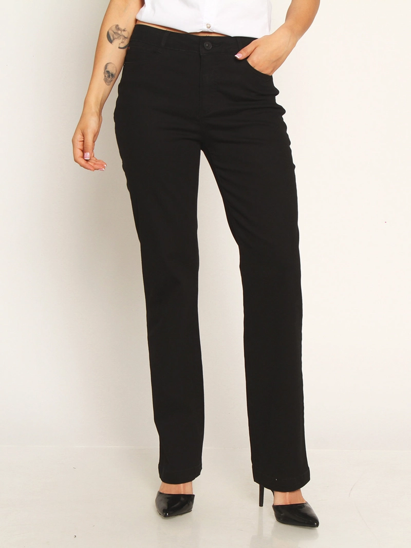 JEANS MUJER WADOS ALGODÓN RECTO TIRO ALTO PUSH UP - 2