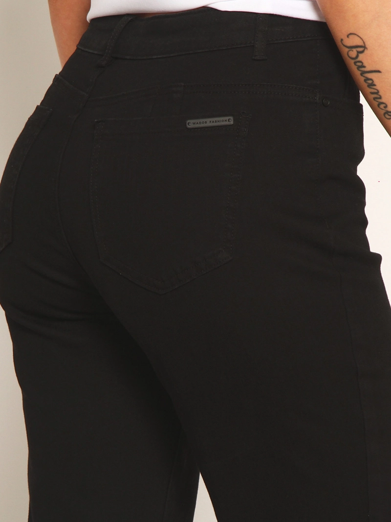 JEANS MUJER WADOS ALGODÓN RECTO TIRO ALTO PUSH UP - 6