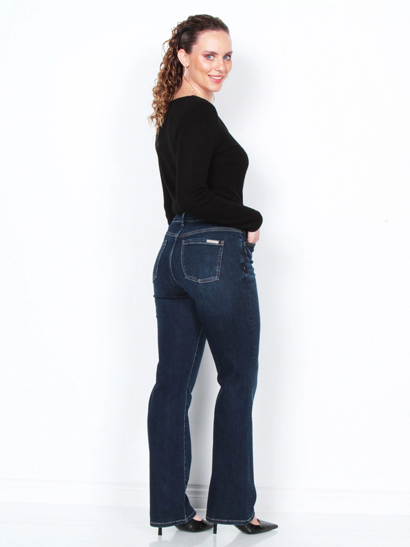 JEANS MUJER WADOS ALGODÓN RECTO TIRO ALTO - 3