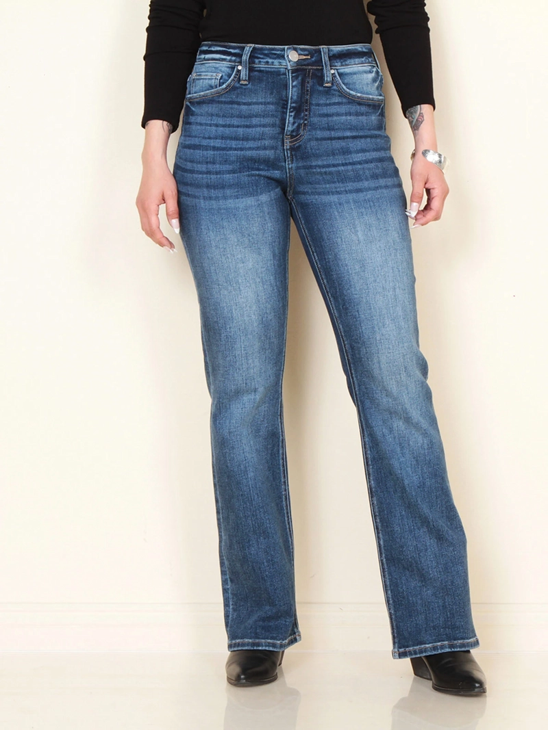 JEANS MUJER WADOS ALGODÓN RECTO TIRO ALTO - 2