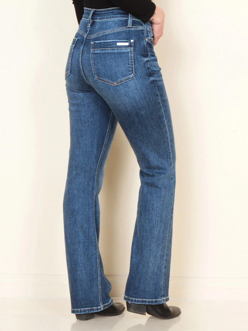 JEANS MUJER WADOS ALGODÓN RECTO TIRO ALTO - 4