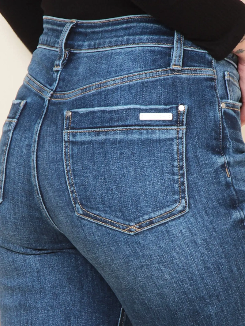 JEANS MUJER WADOS ALGODÓN RECTO TIRO ALTO - 6