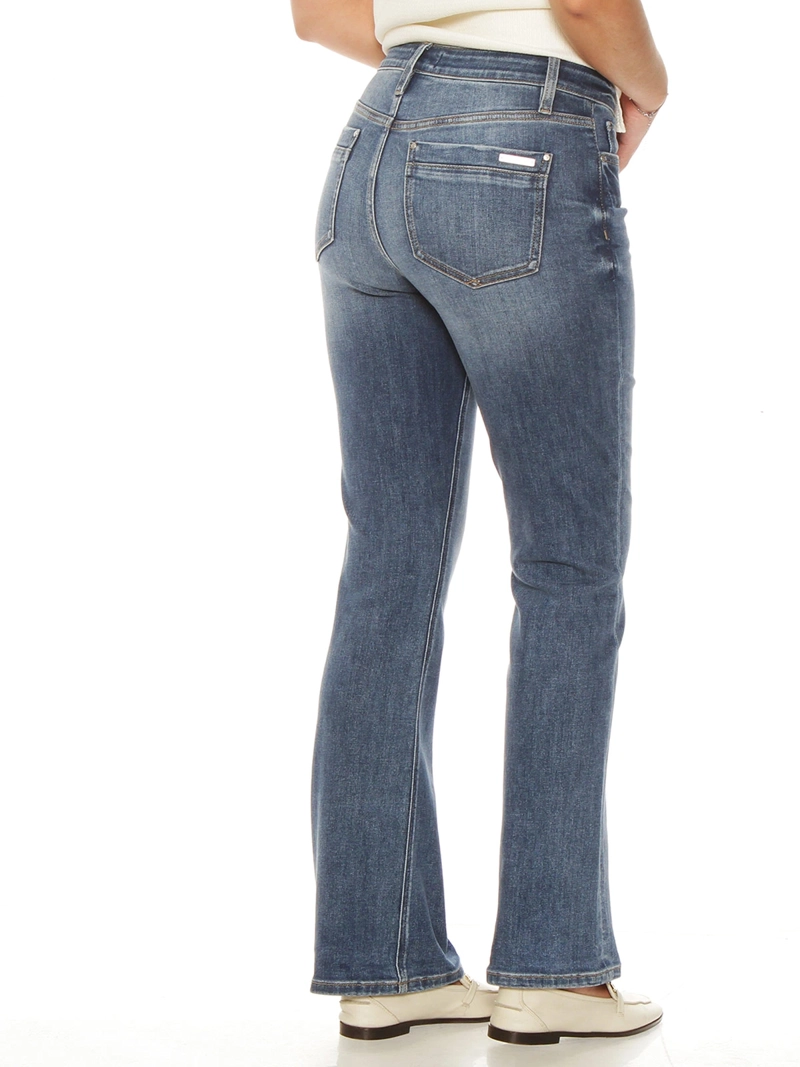 JEANS MUJER WADOS ALGODÓN RECTO TIRO ALTO - 4
