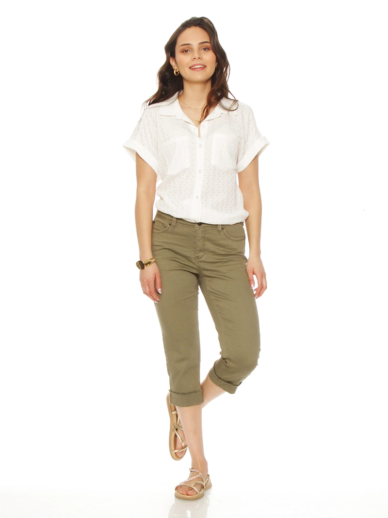 WADOS PANTALÓN MUJER WADOS ALGODÓN SKINNY BASTA ROLL UP