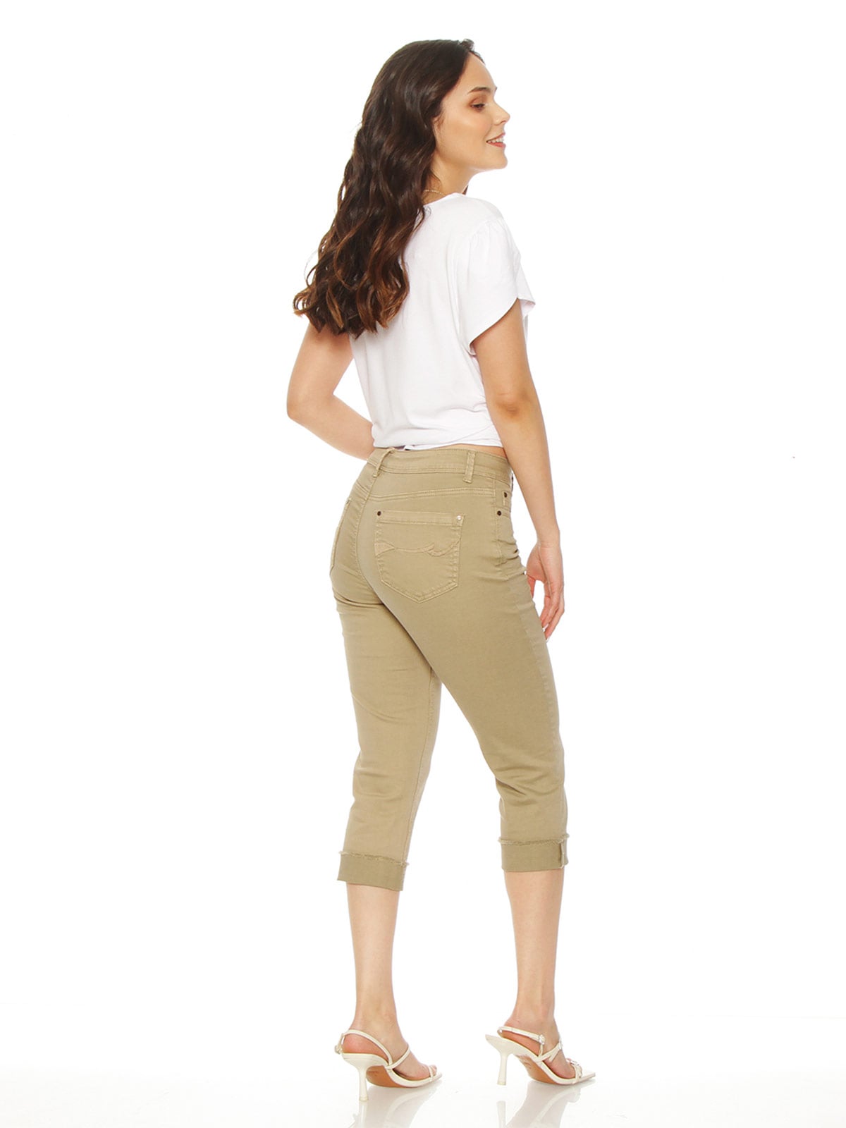PANTALÓN MUJER WADOS ALGODÓN SKINNY BASTA ROLL UP - 4