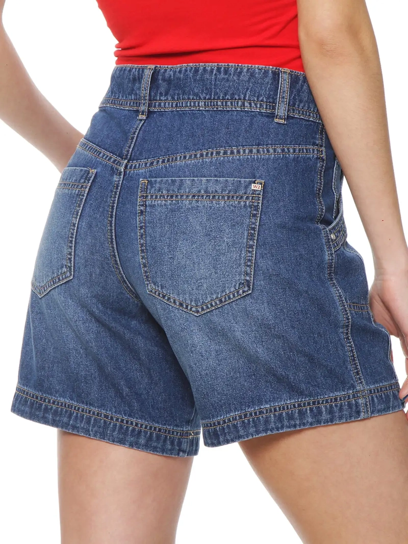 SHORT MUJER WADOS ALGODÓN DENIM TIRO ALTO - 7