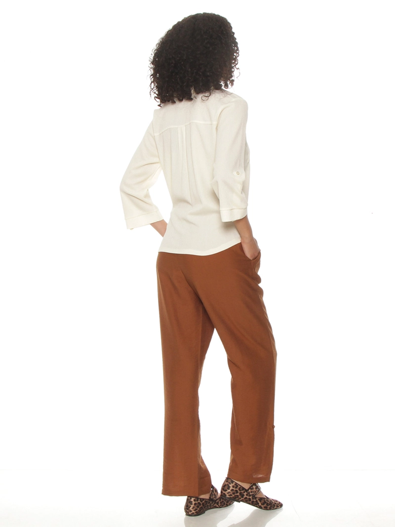 BLUSA MUJER WADOS ESCOTE EN V MANGA 3/4 - 3