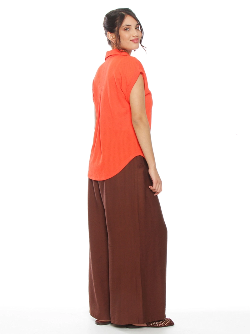 BLUSA MUJER WADOS MANGA CORTA ABOTONADA - 3