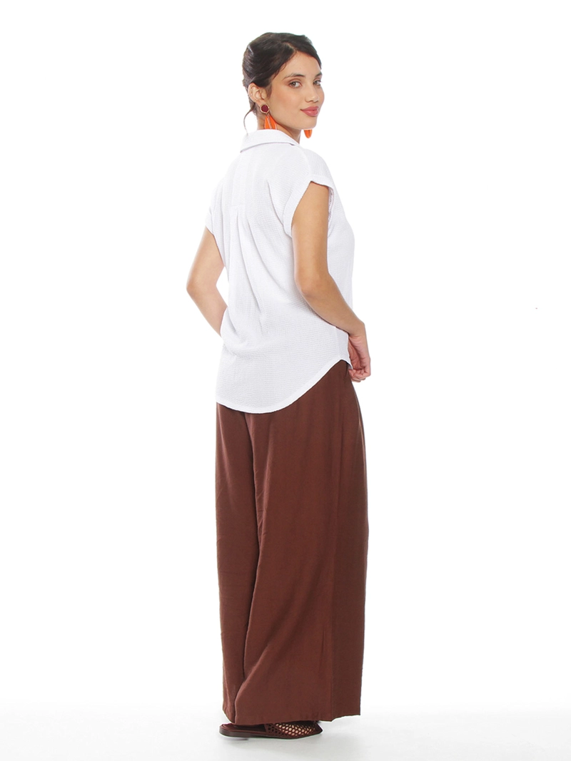 BLUSA MUJER WADOS MANGA CORTA ABOTONADA - 3