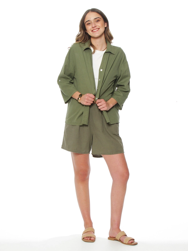 WADOS BLUSA MUJER WADOS LINO MANGA LARGA ABOTONADA