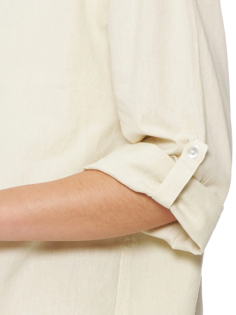 BLUSA MUJER WADOS LINO MANGA LARGA ABOTONADA - 6