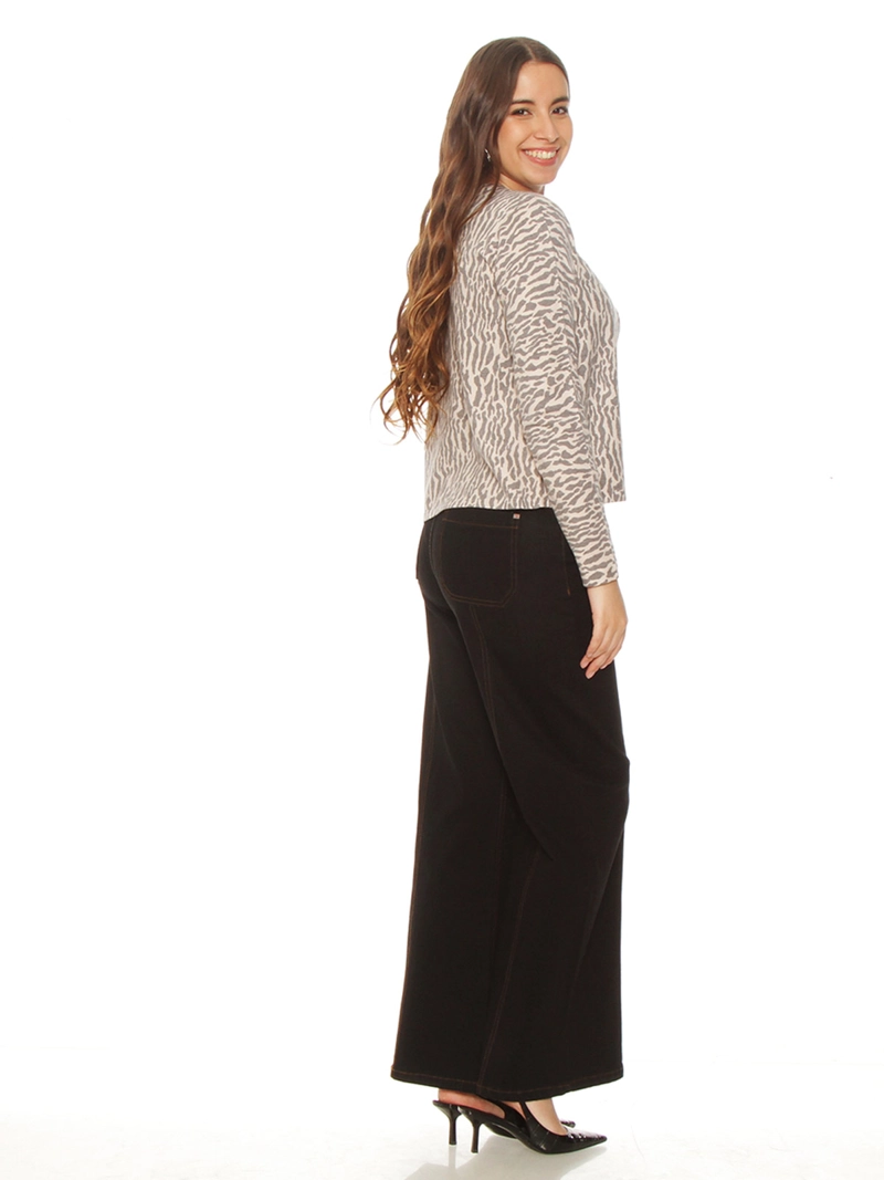 SWEATER MUJER WADOS MANGA LARGA ABOTONADO - 4