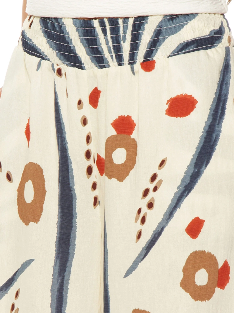 PANTALÓN MUJER WADOS WIDELEG ESTAMPADO TIRO ALTO - 5