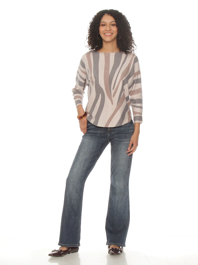 SWEATER MUJER WADOS ESCOTE REDONDO MANGA 3/4 - 1