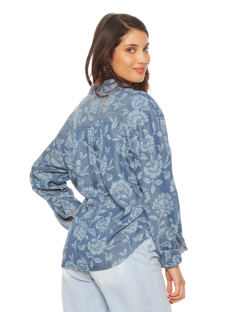 BLUSA MUJER WADOS MANGA LARGA ESTAMPADO - 5
