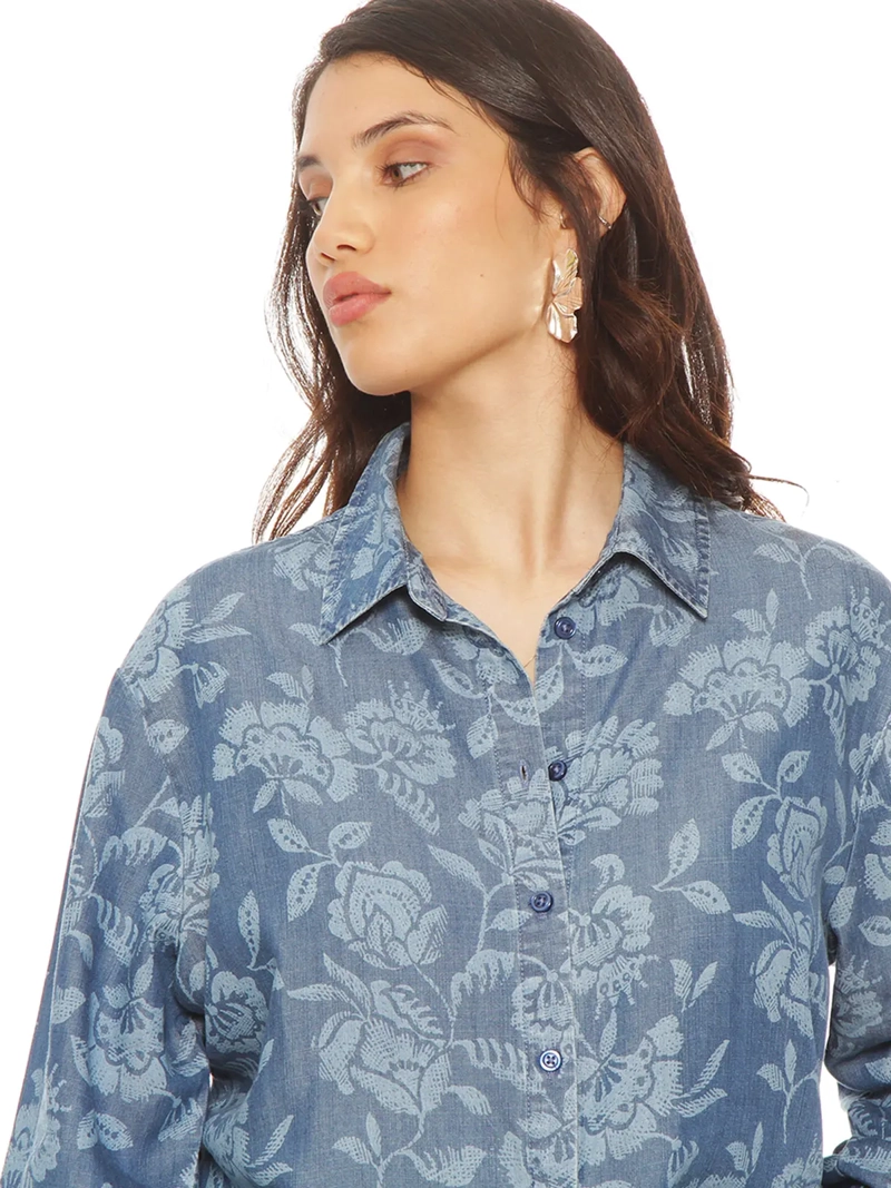 BLUSA MUJER WADOS MANGA LARGA ESTAMPADO - 6