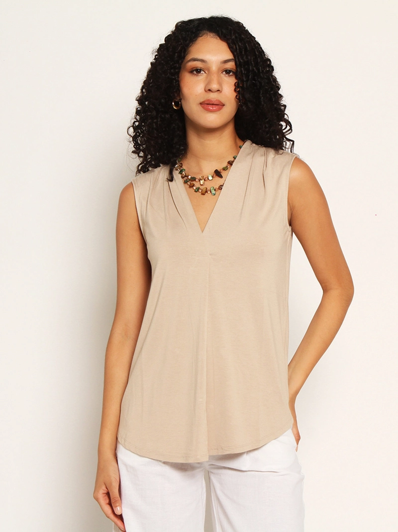 POLERA MUJER WADOS ESCOTE EN V SIN MANGAS - 3