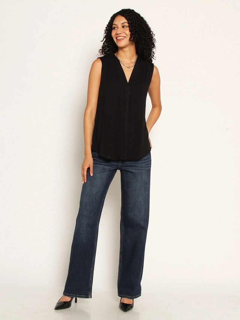 POLERA MUJER WADOS ESCOTE EN V SIN MANGAS - 1