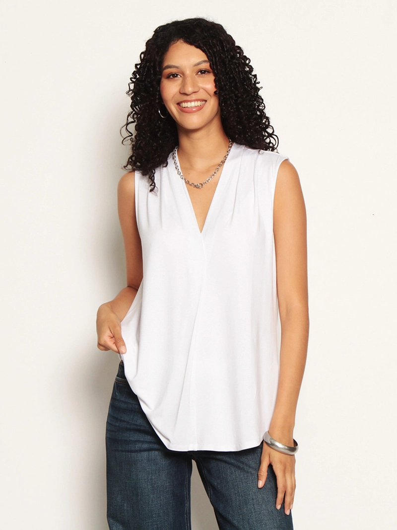 POLERA MUJER WADOS ESCOTE EN V SIN MANGAS - 3