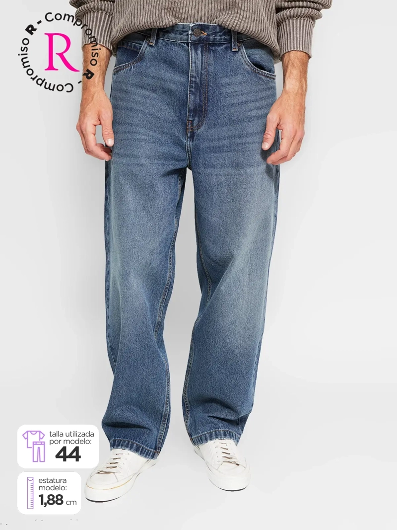 JEANS HOMBRE INDEX ALGODÓN BAGGY - 1