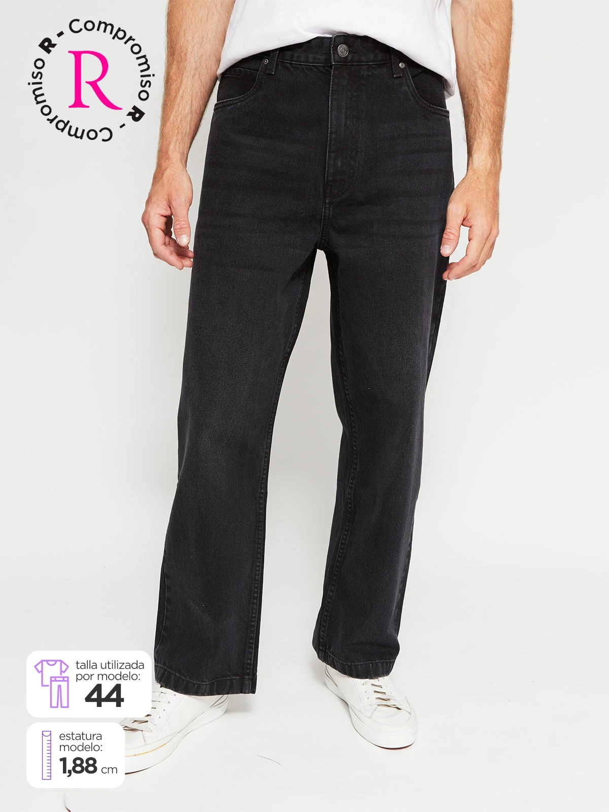 JEANS HOMBRE INDEX ALGODÓN BAGGY - 1