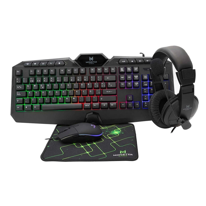 ACCESORIOS GAMER MONSTER INSERTIONPRO 4 EN 1 K4126 - 2